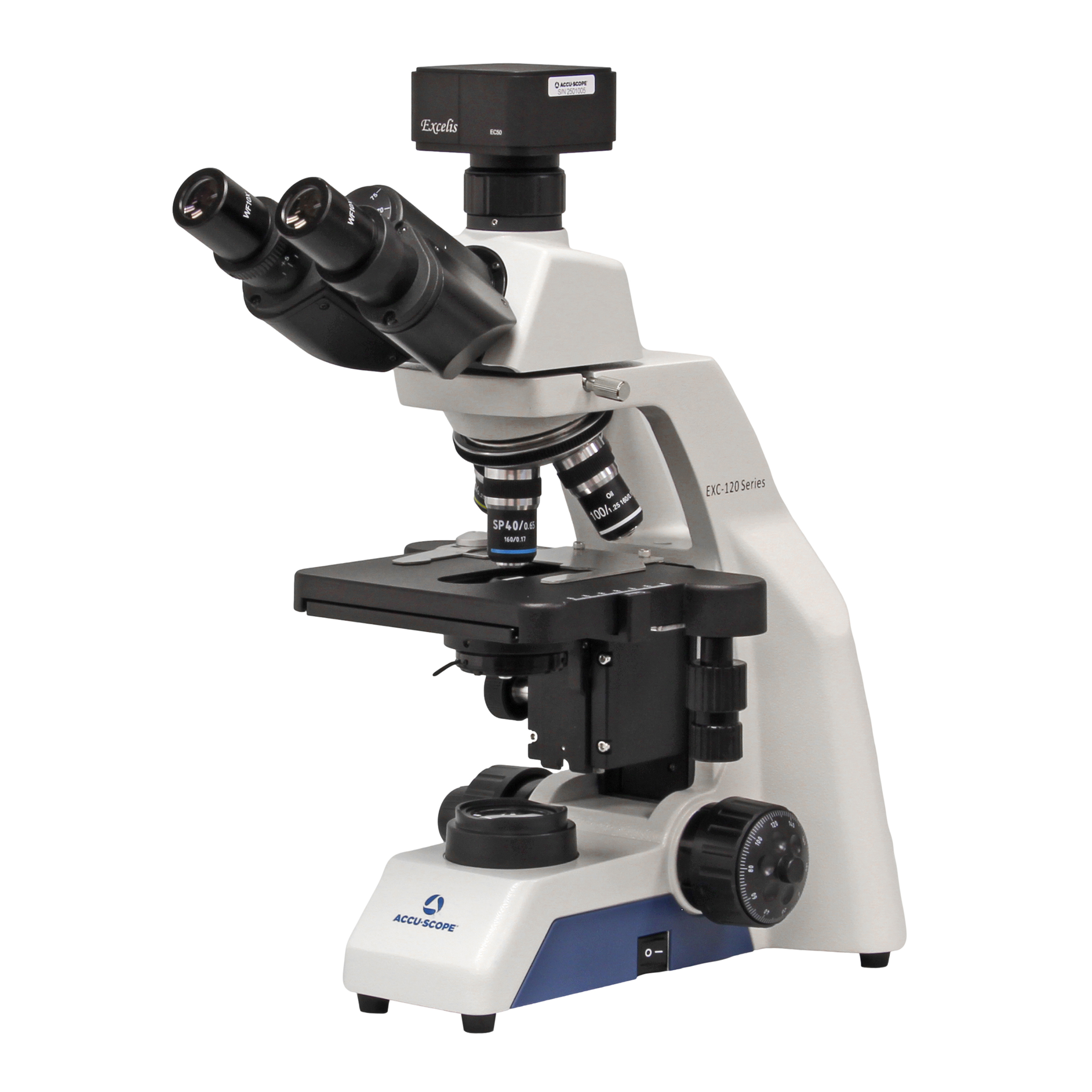 EXC-123-with 05x c-mount adapter-and EC50 camera-ANGLED LEFT