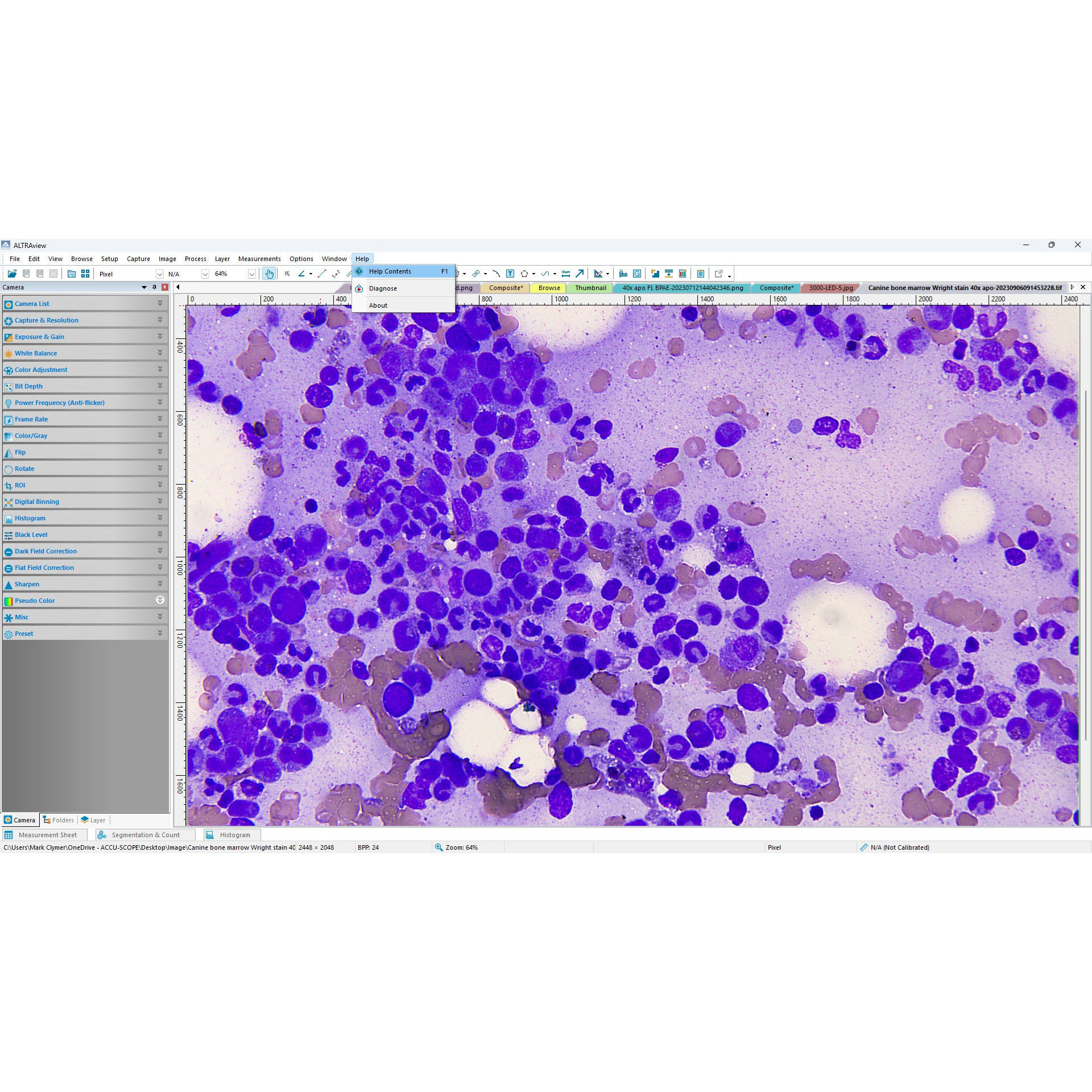 ALTRAview - Help file - square